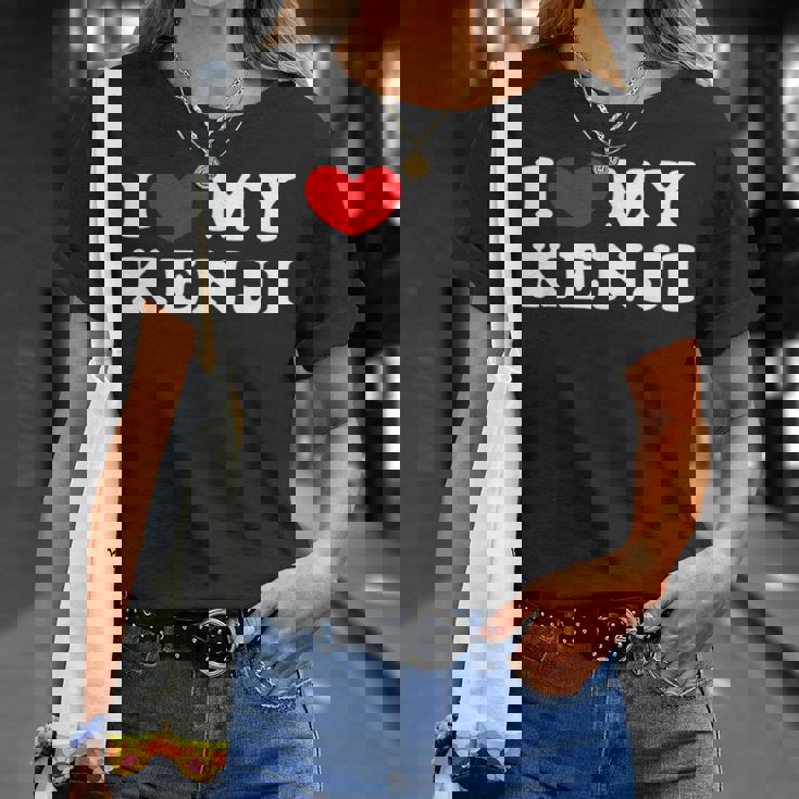 I Love My Kenji アイ・ラブ・マイ・マイ・ケンジ、アイ・ハート・マイ・ケンジ Tシャツ 彼女への贈り物