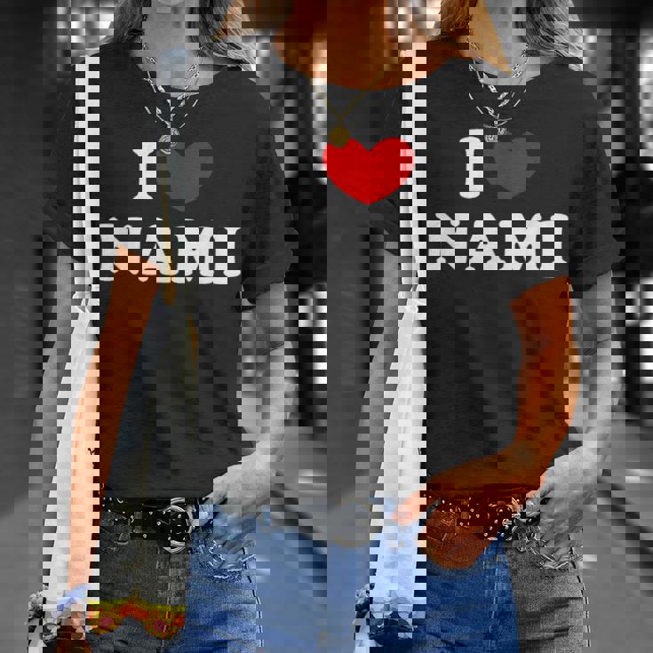 I Love Nami 私は愛する Nami Tシャツ 彼女への贈り物