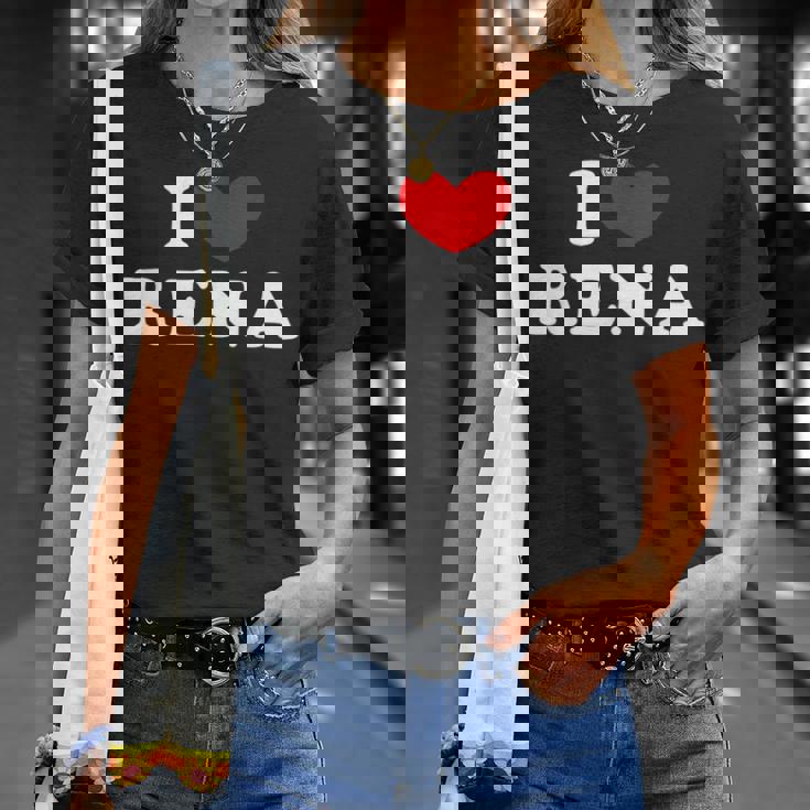 I Love Rena 私は愛する Rena Tシャツ 彼女への贈り物