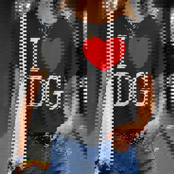 I Love ハート Dg Tシャツ 彼女への贈り物