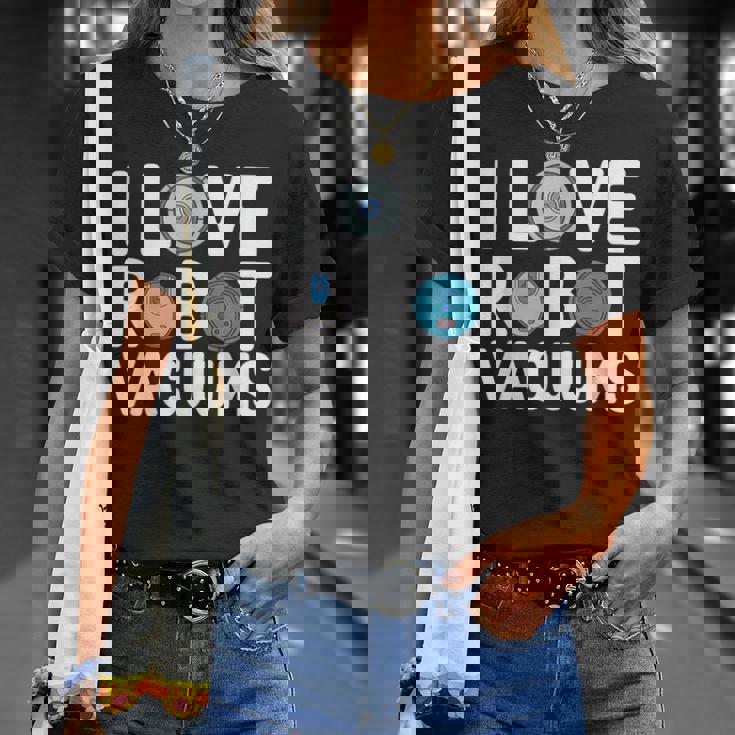 I Love ロボット掃除機 ロボット・フーバー ロボット・フーバー Tシャツ 彼女への贈り物