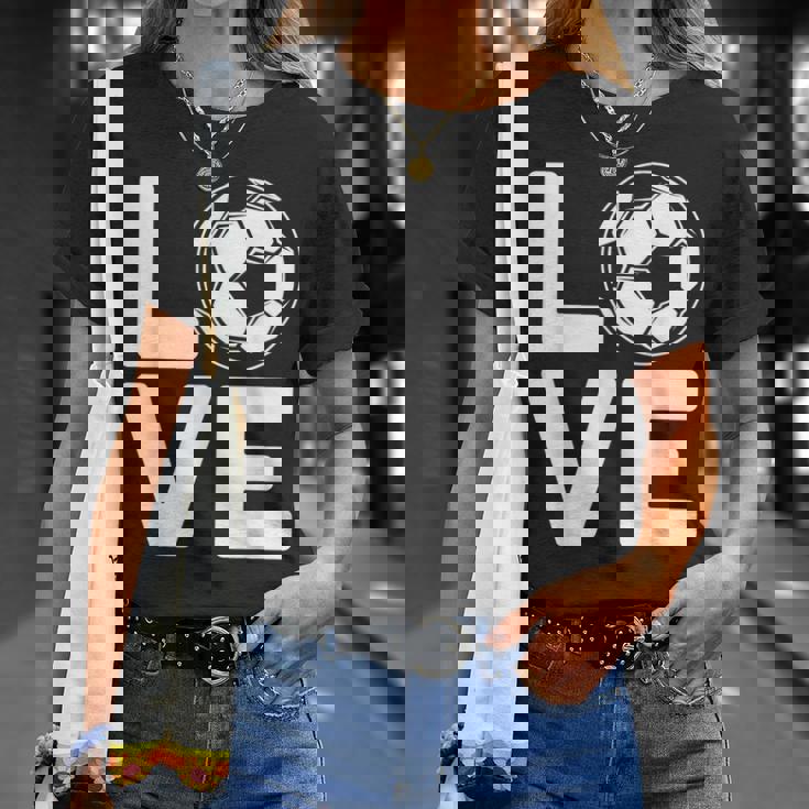 Loveoocer 愛を言うサッカー Tシャツ 彼女への贈り物