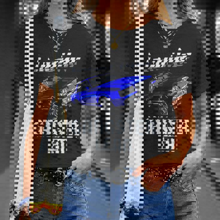 Lowrider Gangster Lean Low &Low Chicano Cholo ビンテージカー Tシャツ 彼女への贈り物