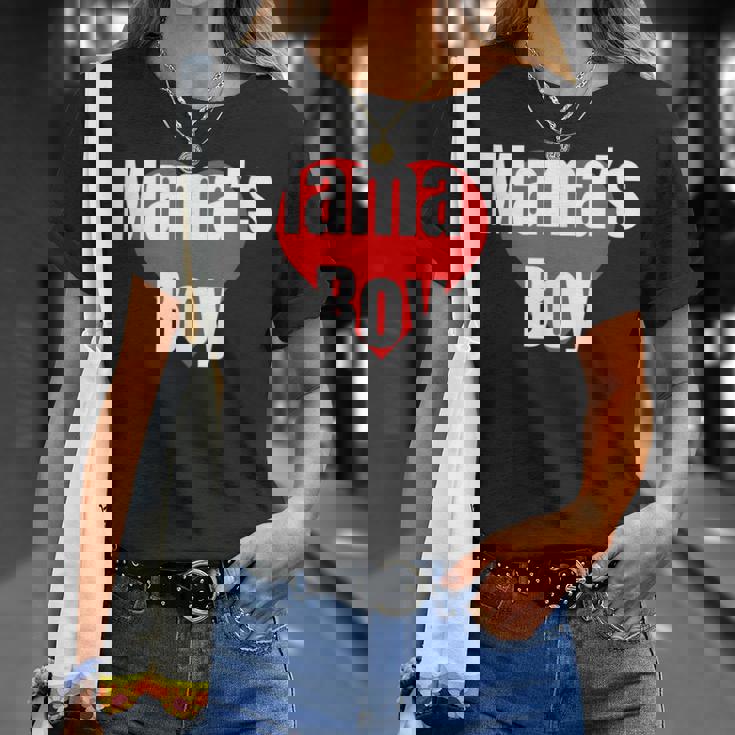 Mama's Boy おもしろグッズ服 Tシャツ 彼女への贈り物