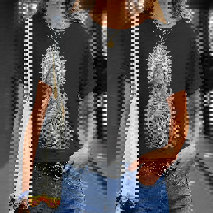 Mater Dolorosa 悲しみの聖母 聖母マリア カトリック Tシャツ 彼女への贈り物