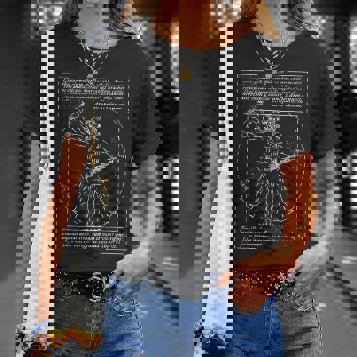 Metal I Death Metal I Heavy Metalitruvian Man Guitar Tシャツ 彼女への贈り物