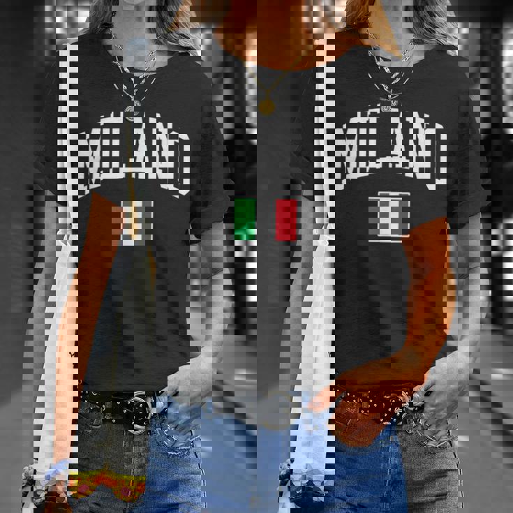 Milano Italia Flag Of Italy Classic Tシャツ 彼女への贈り物