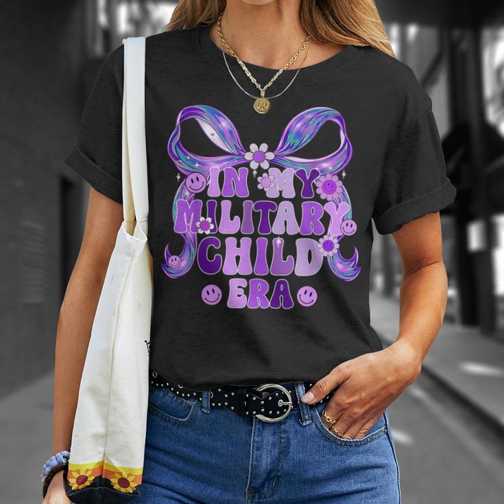 In My Military Child Era Coquette Bow Purple Up For Military T-Shirt Gifts for Her In My Military Child Era Coquette Bow Purple Up For Military T-Shirt Gifts for Her