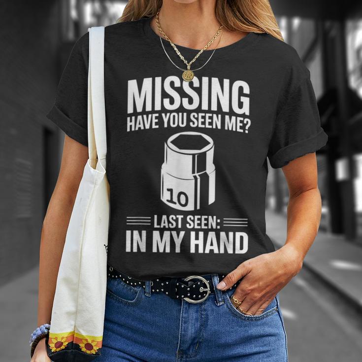 Missing Have Youeen Me 10Mm ソケット 車 ガイ 車 整備士 Tシャツ 彼女への贈り物