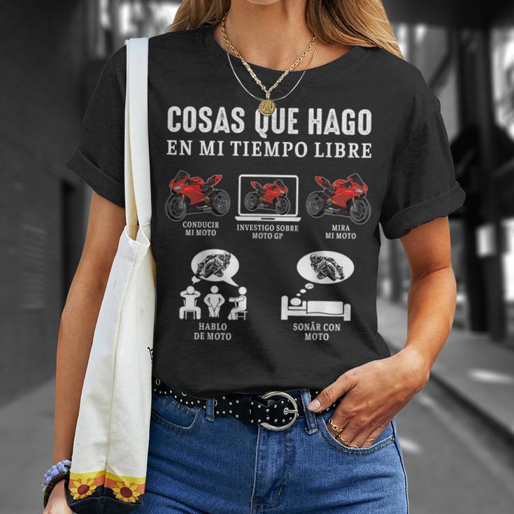 Moto Gp Motard Choses Que Je Fais Moto Gp Motard Drôle T-Shirt Cadeaux pour elle