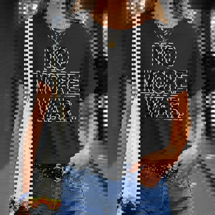 No More War【戦争は いらない】反戦 Tシャツ 彼女への贈り物