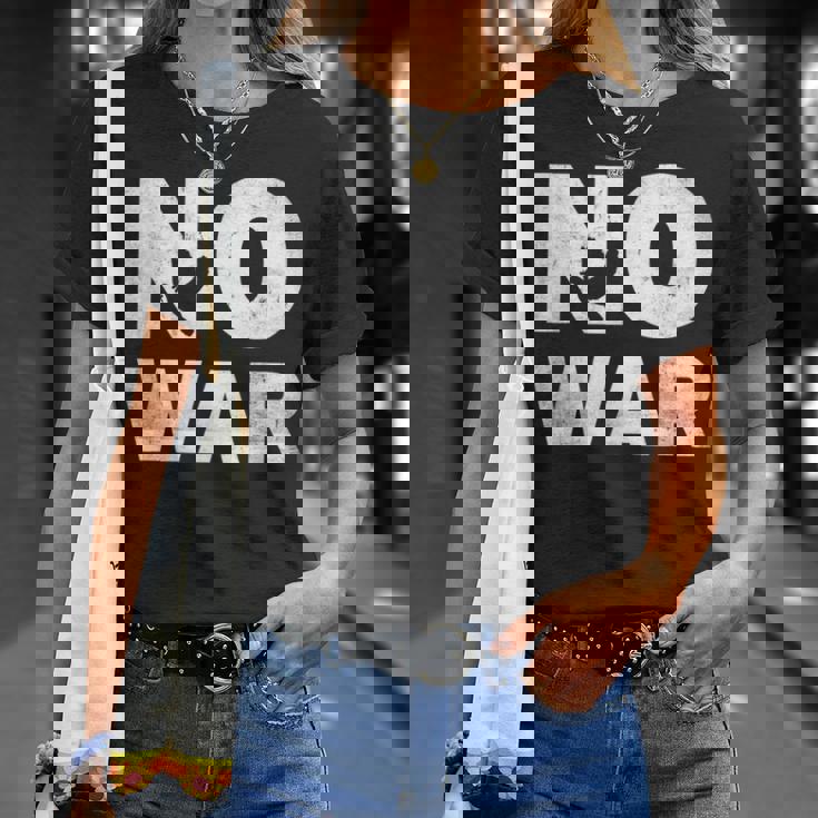No War Peace No War No WarNo War Tシャツ 彼女への贈り物