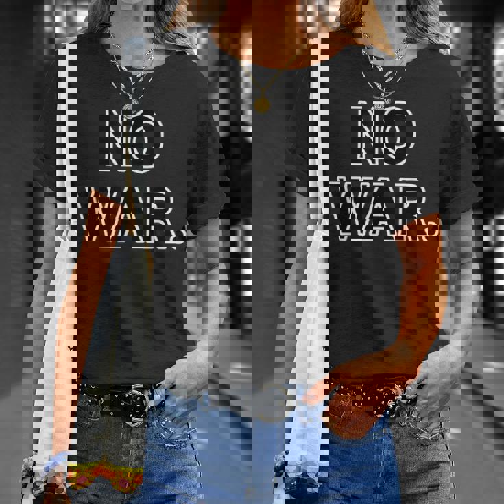 No War【戦争は いらない】反戦 Tシャツ 彼女への贈り物