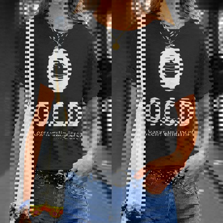 Obsessive Curling Disorder Curler Curling ギフト Tシャツ 彼女への贈り物