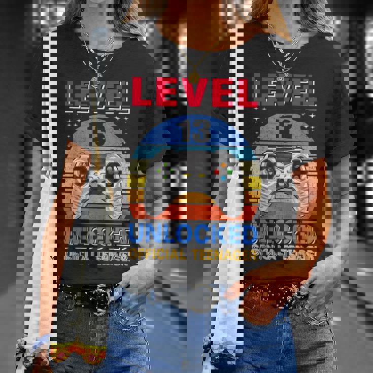 Official Nager 13Th Birthday Level 13 Unlocked Tシャツ 彼女への贈り物