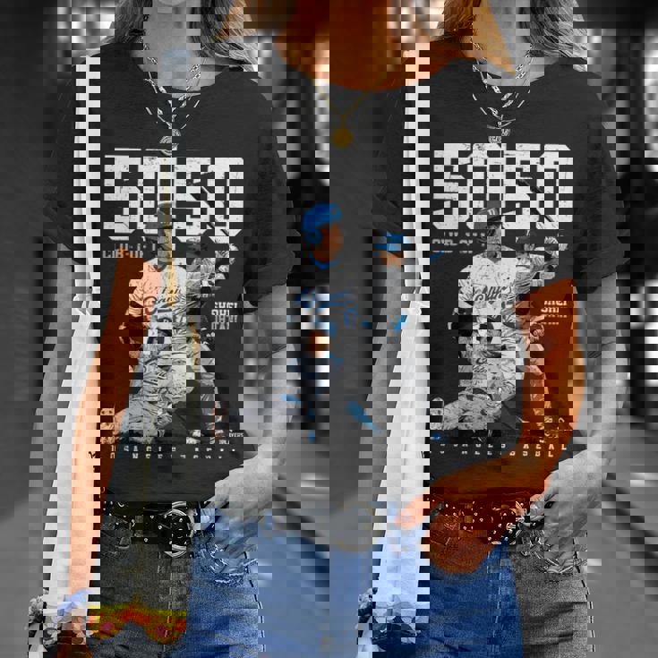 Ohtani Historic 50-50 Club Entryhohei Ohtani Mlbpa Tシャツ 彼女への贈り物