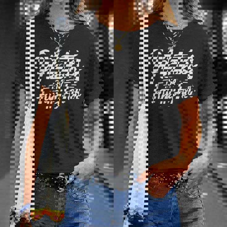 Pilates Is My Happy Hour For Instructors Tシャツ 彼女への贈り物