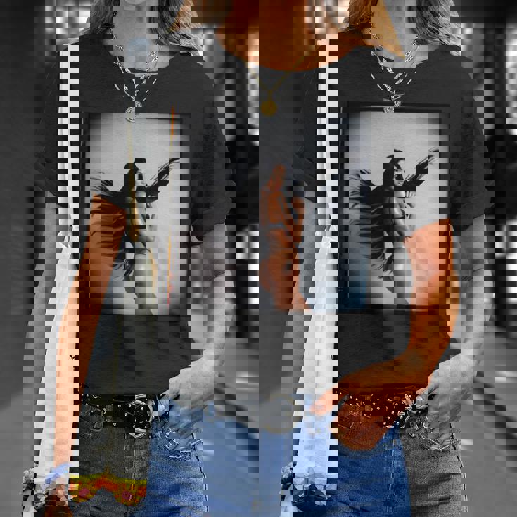 Pinup Girl 男性用 セクシーなブルネットファッションモデル 長袖tシャツ Tシャツ 彼女への贈り物