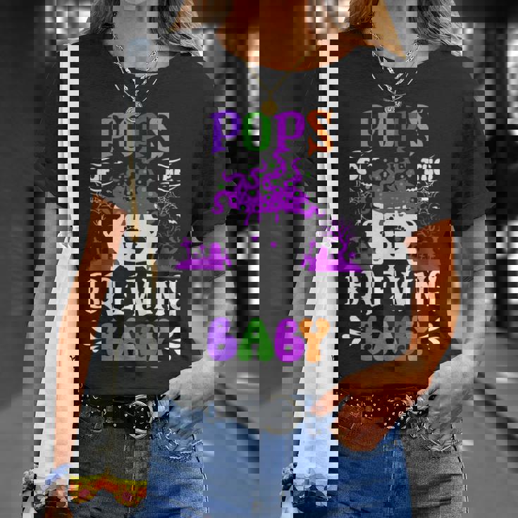 Pops Of The Brewing Baby Dad To Be Halloween T-Shirt Gifts for Her