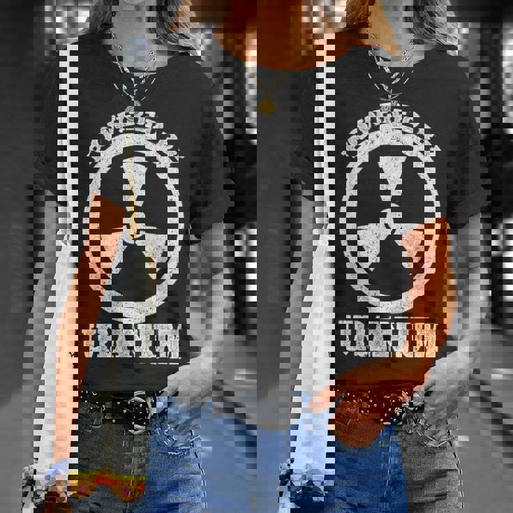 Powered By Uranium 原子力エンジニア Tシャツ 彼女への贈り物