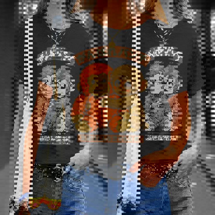 Punch Japanese Monkey Friendship Orangutan Punchkin Punch Tシャツ 彼女への贈り物