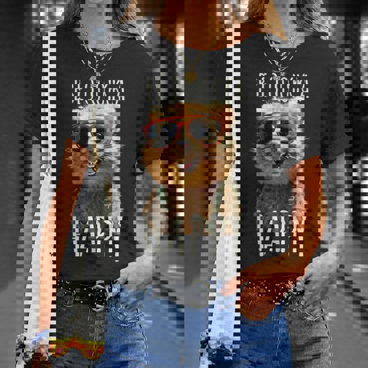 Be Quokka Happy クオッカ・ビー・クオッカ・ハッピー＆クオッカとスマイル Tシャツ 彼女への贈り物