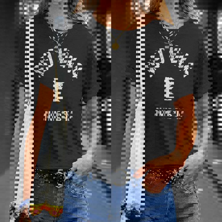 Red Wing ミネソタ Mn ヴィンテージ 70年代 アスレチック スポーツデザイン 長袖tシャツ Tシャツ 彼女への贈り物