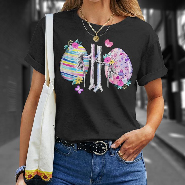 Rein Floral Dialyse Œuf De Pâques Infirmière Technicienne En Dialyse T-Shirt Cadeaux pour elle