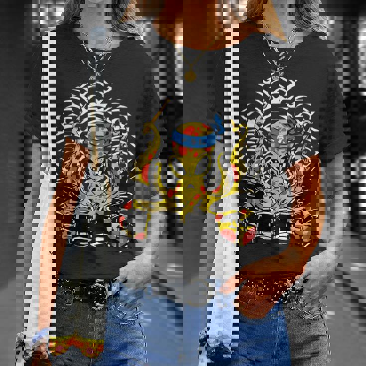 Retro Drumsticks Drummer Drums Hand Tシャツ 彼女への贈り物