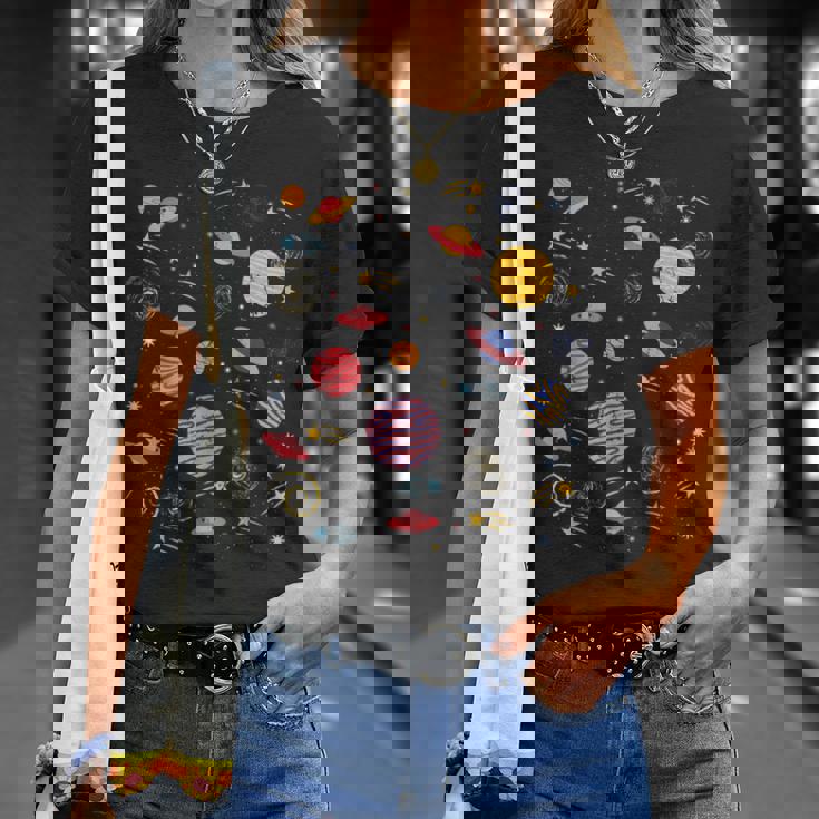 Retro Galaxies Indie Aesthetic Pop Art Hippy T-Shirt Gifts for Her