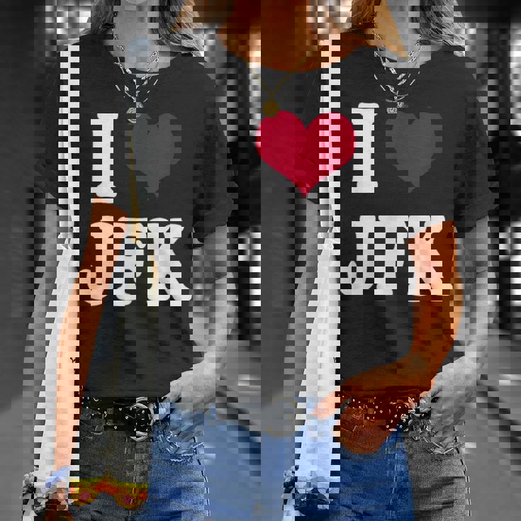 Retrointage I Heart Jfk John F Kennedy Tシャツ 彼女への贈り物