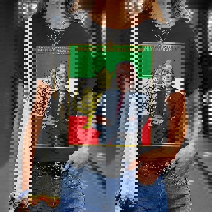 Rey Reza Pahlavi Con Bandera Camiseta unisex Regalos para ella