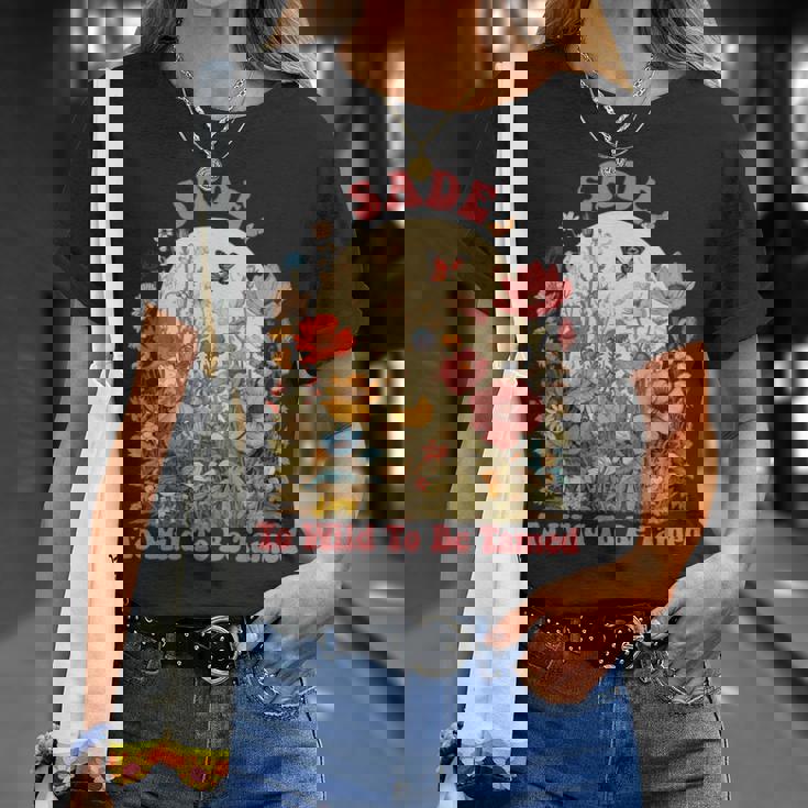 Sade 名前 かわいい レトロ 女の子 ワイルドフラワーade 名前 長袖tシャツ Tシャツ 彼女への贈り物