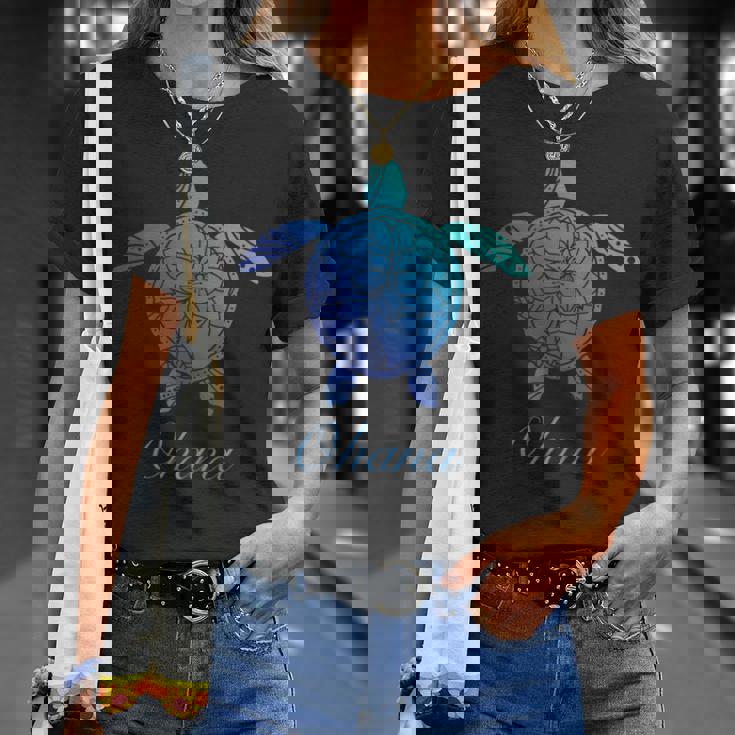 Save The Hawaii ウミガメ ハワイアン ブルー トライバル 亀 ホヌ 長袖tシャツ Tシャツ 彼女への贈り物