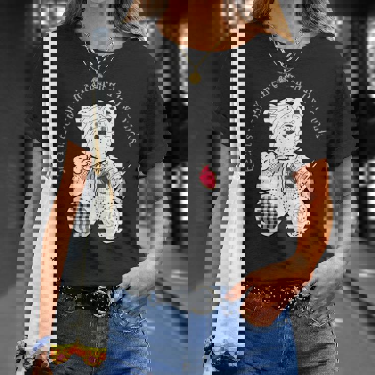 Scp-2295 The Bear With A Heart Of Patchworkcp Tシャツ 彼女への贈り物