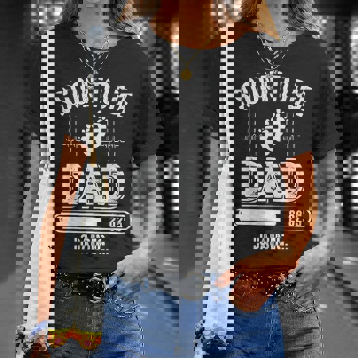 Soon To Be Dad 2025 Caricamento Dell'annuncio Di Gravidanza New Daddy Maglietta Regalos para ella