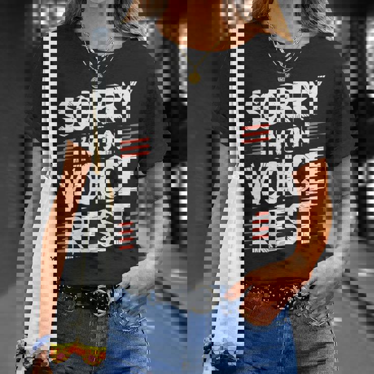 Sorry I'm Onoice Rest ボーカル合唱団の歌手休憩 Tシャツ 彼女への贈り物