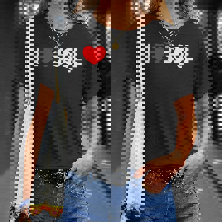 Sql大好き Tシャツ 彼女への贈り物