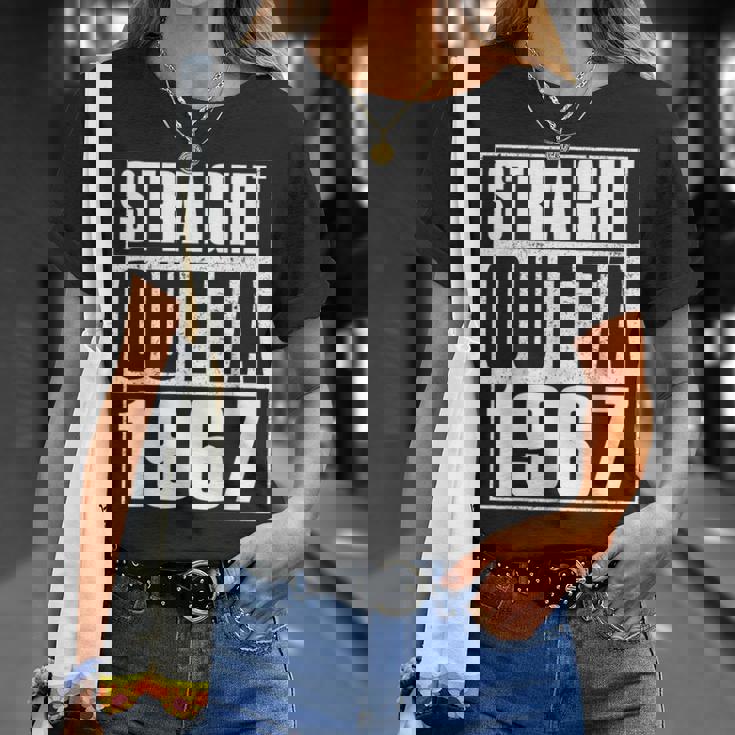 Straight Outta 1967 Womenintage 1967 Birth Of Birthday Tシャツ 彼女への贈り物