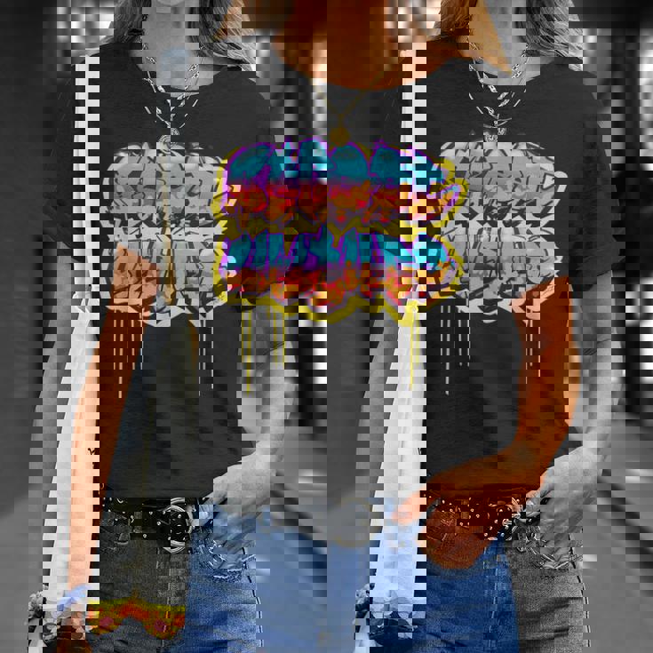 Street Culture グラフィティ・スタイルのアーバン・ストリートウェア Tシャツ 彼女への贈り物