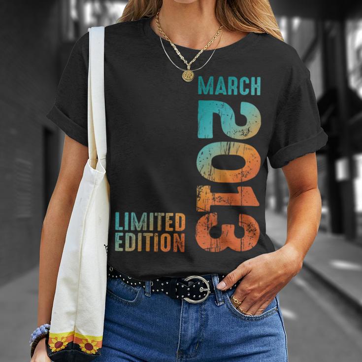 Superbe Édition Limitée Mars 2013 Rétro 2013Intage 2013 T-Shirt Cadeaux pour elle