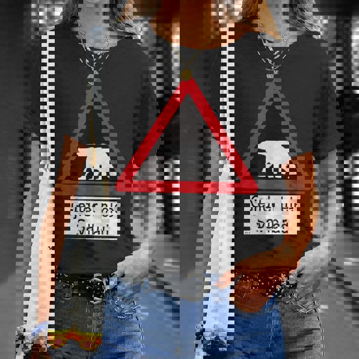 Svalbard ホッキョクグマ サイン Tシャツ 彼女への贈り物