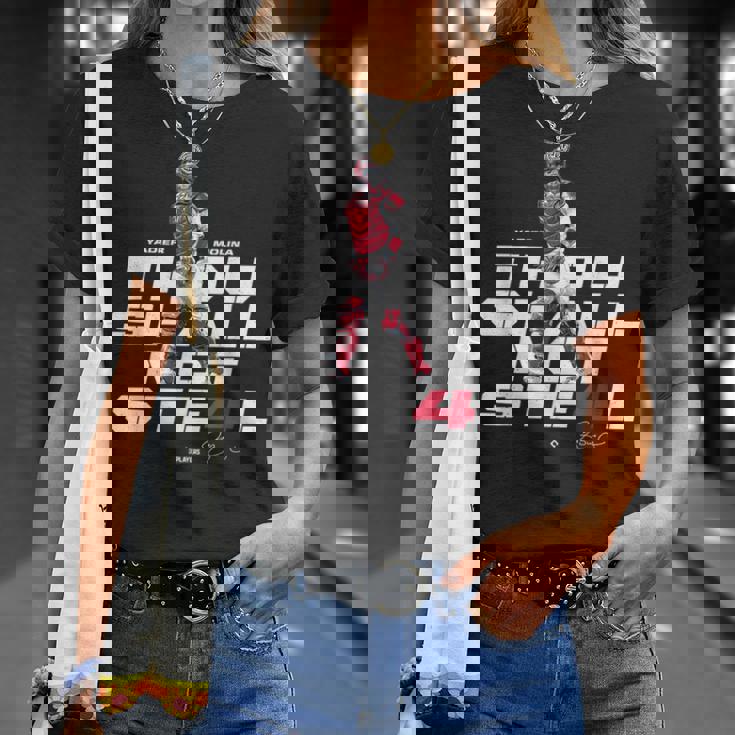 Thouhall Notteal Yadier Molina Baseball Player Tシャツ 彼女への贈り物