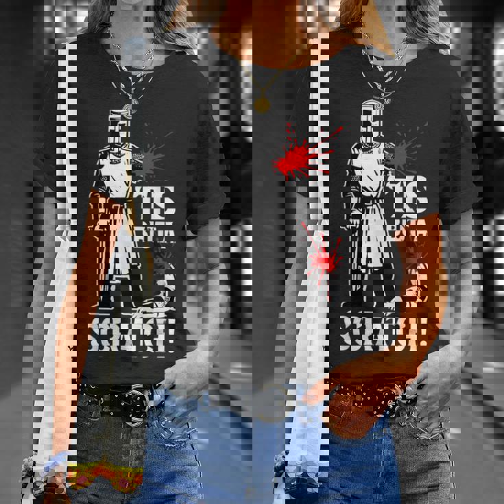 Tis But Acratch 面白い 中世の戦士 ユーモア 騎士 Tシャツ 彼女への贈り物