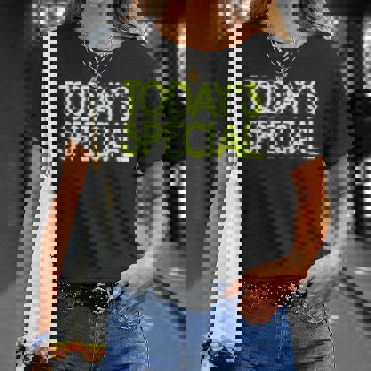 Trendy Neon Greenign Today'special Tシャツ 彼女への贈り物
