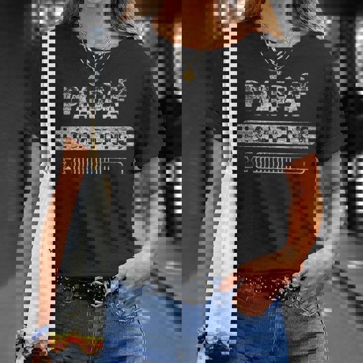 Uomo Futuro Papàecondo Figlio Annuncio Per Il Papà Maglietta Regalos para ella