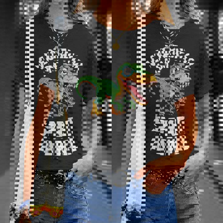 Velociraptor Is My Spirit Animal For Dino Enthusiasts T-Shirt Gifts for Her