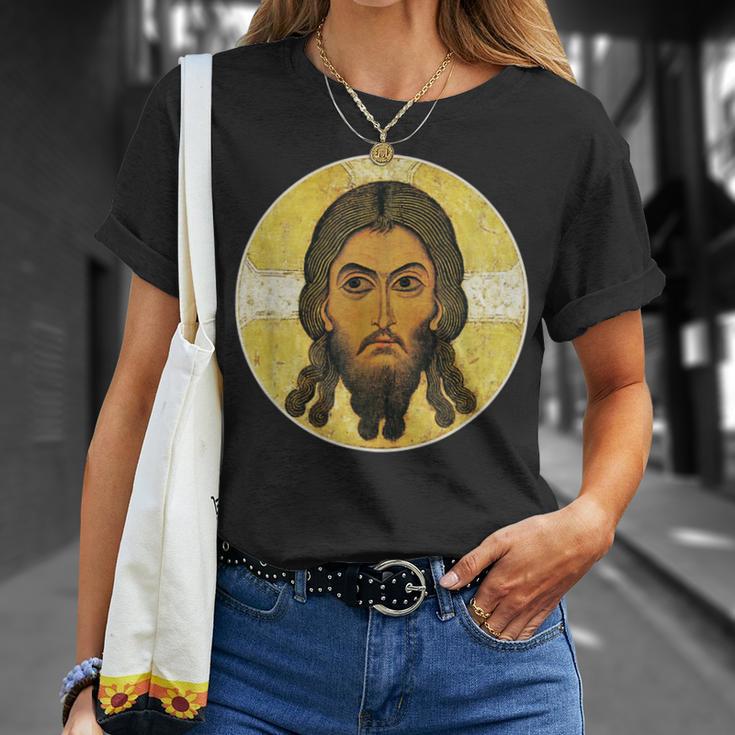 Vintage Christ Acheiropoietosainte Face De Jésus Orthodoxe T-Shirt Cadeaux pour elle