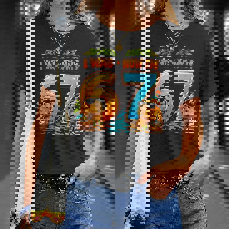 I Was 6 Now I'm 7 Birthday 67 Meme Capybara キッズ 男の子 女の子 Tシャツ 彼女への贈り物