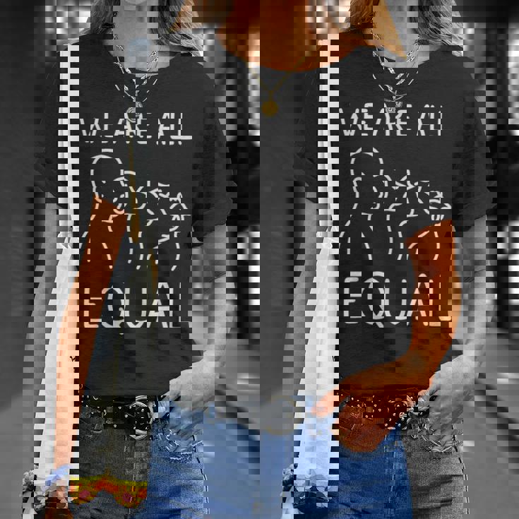 We Are All Equal Anti-Speciesism Animal Equalityegan Activ Tシャツ 彼女への贈り物